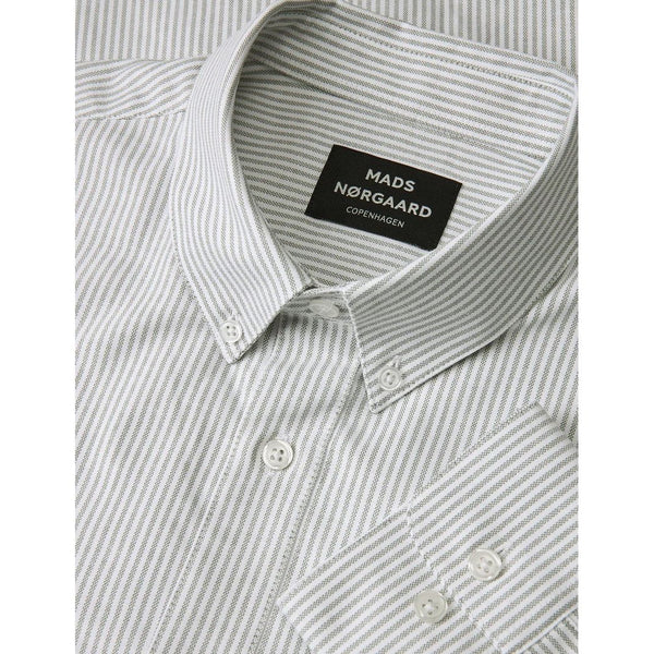 Cotton Oxford Sune Stripe Shirt BD Herre