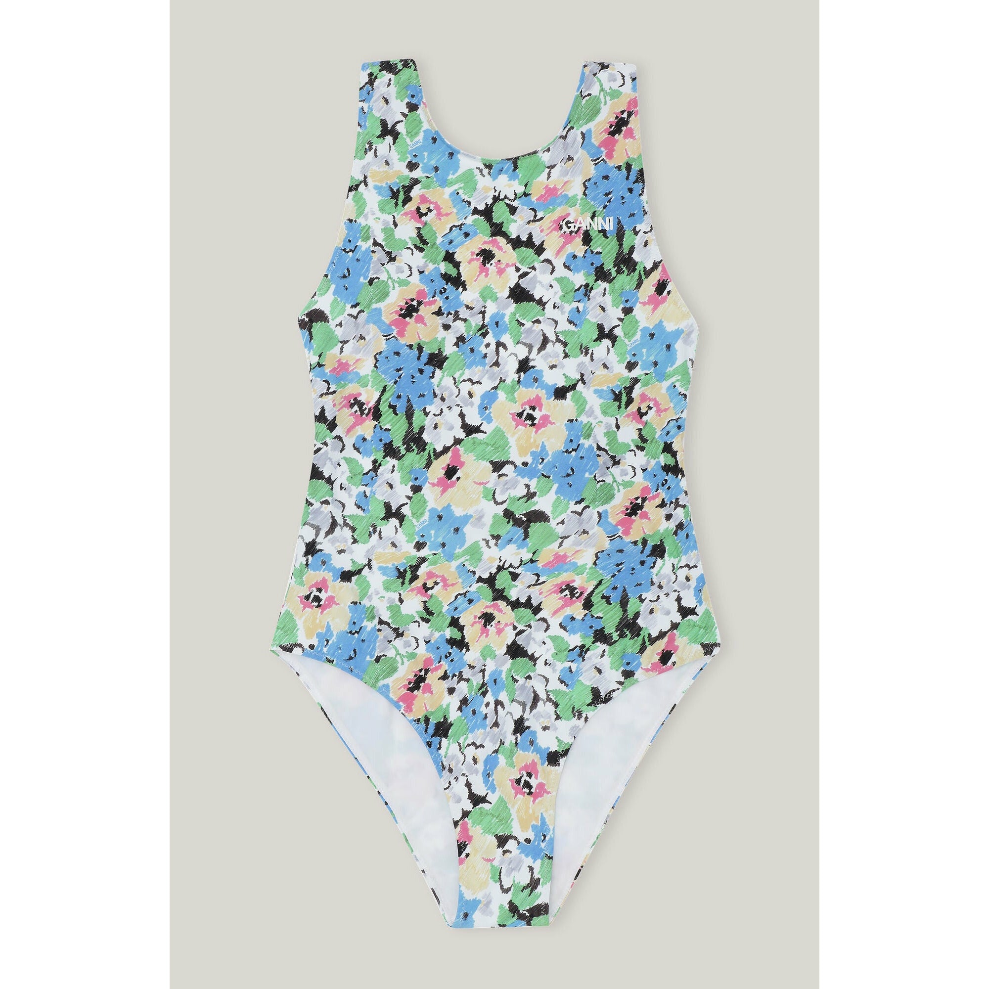 Recycled Printed Back Twist Swimsuit