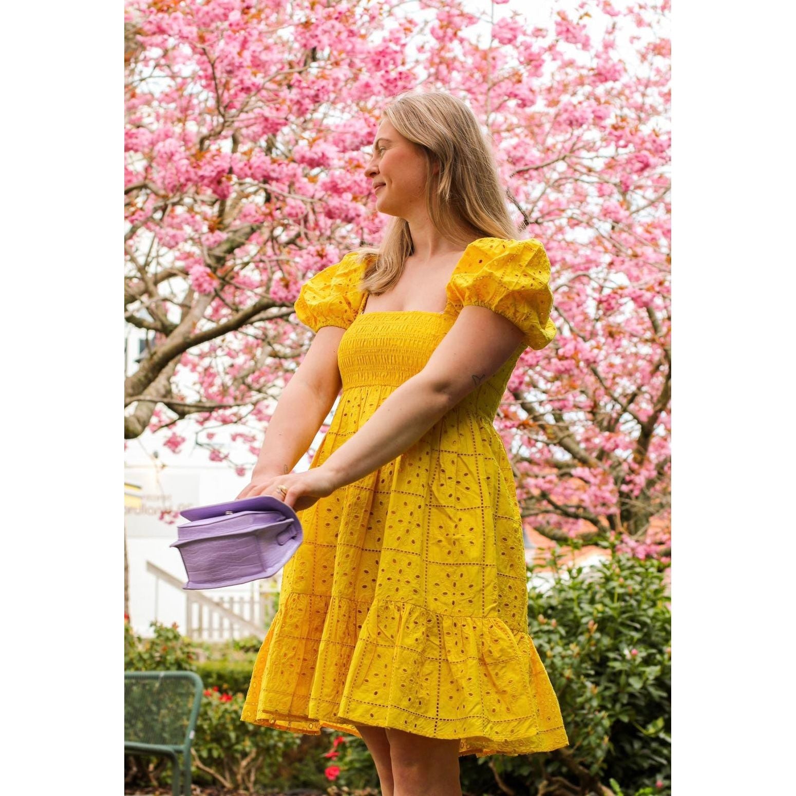 Broderie Anglaise Mini Dress