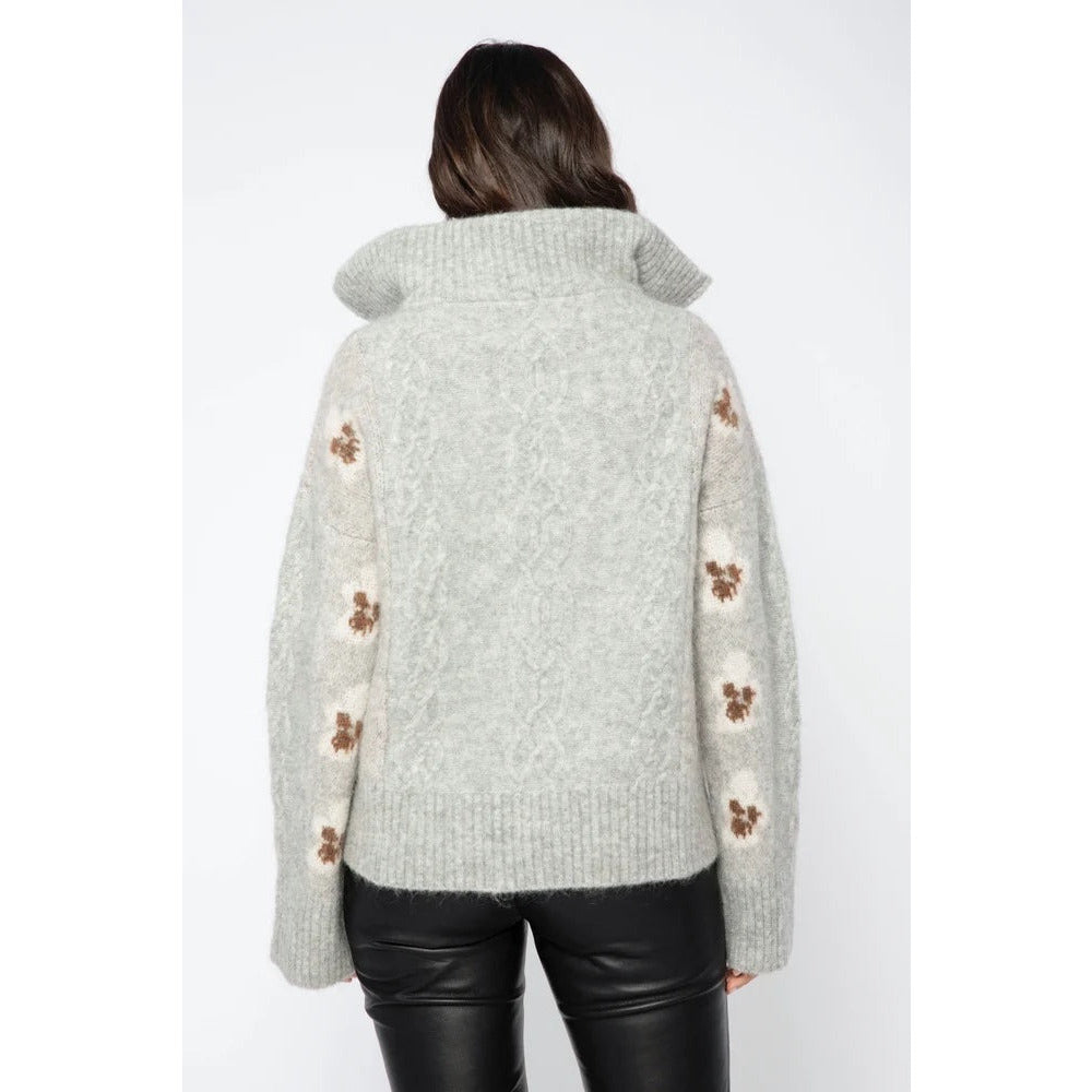 Tilia Jaquard Zip Knit