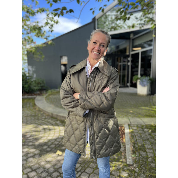 Ripstop Quilt Midi Jacket