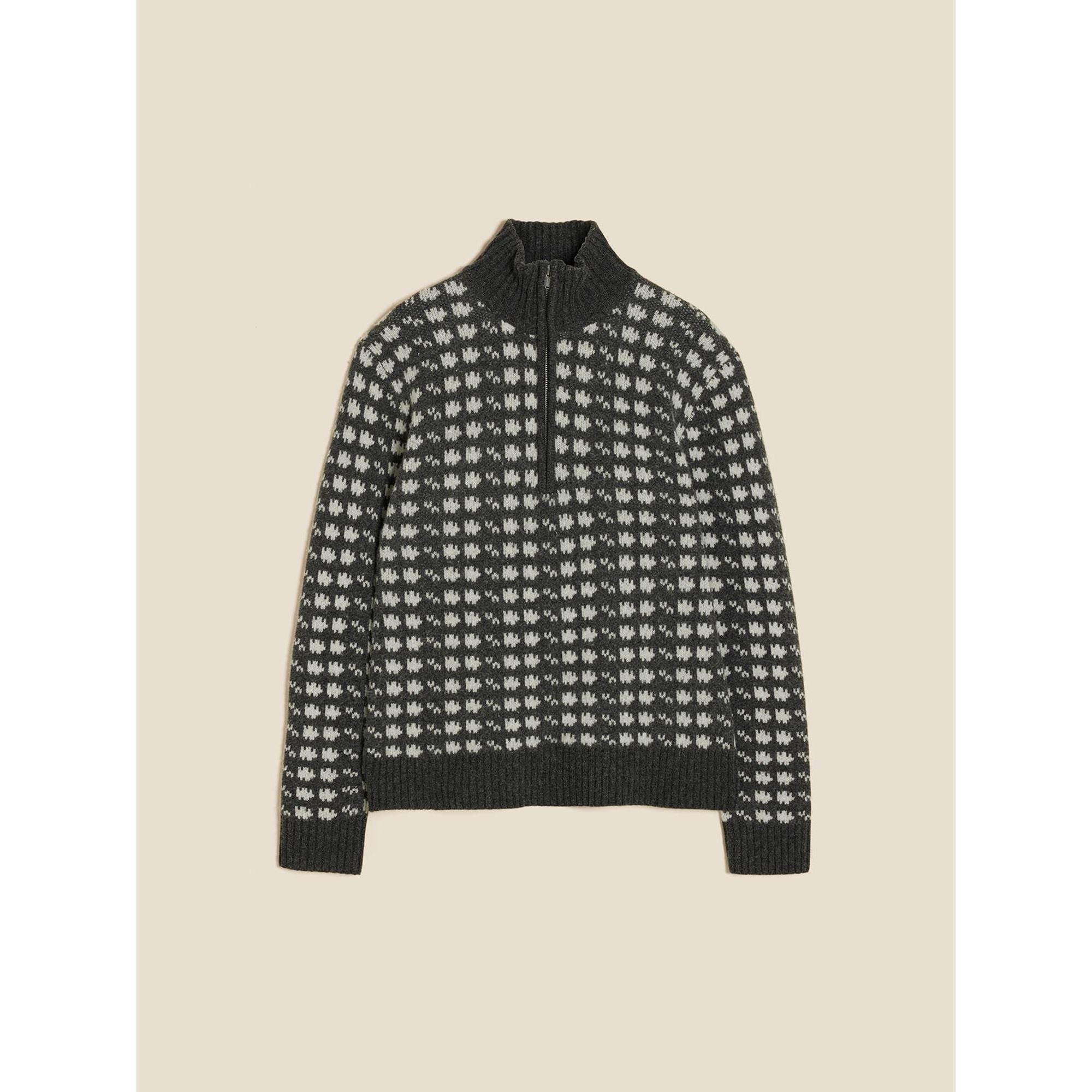 Castle Nordic Pattern Half Zip Herre