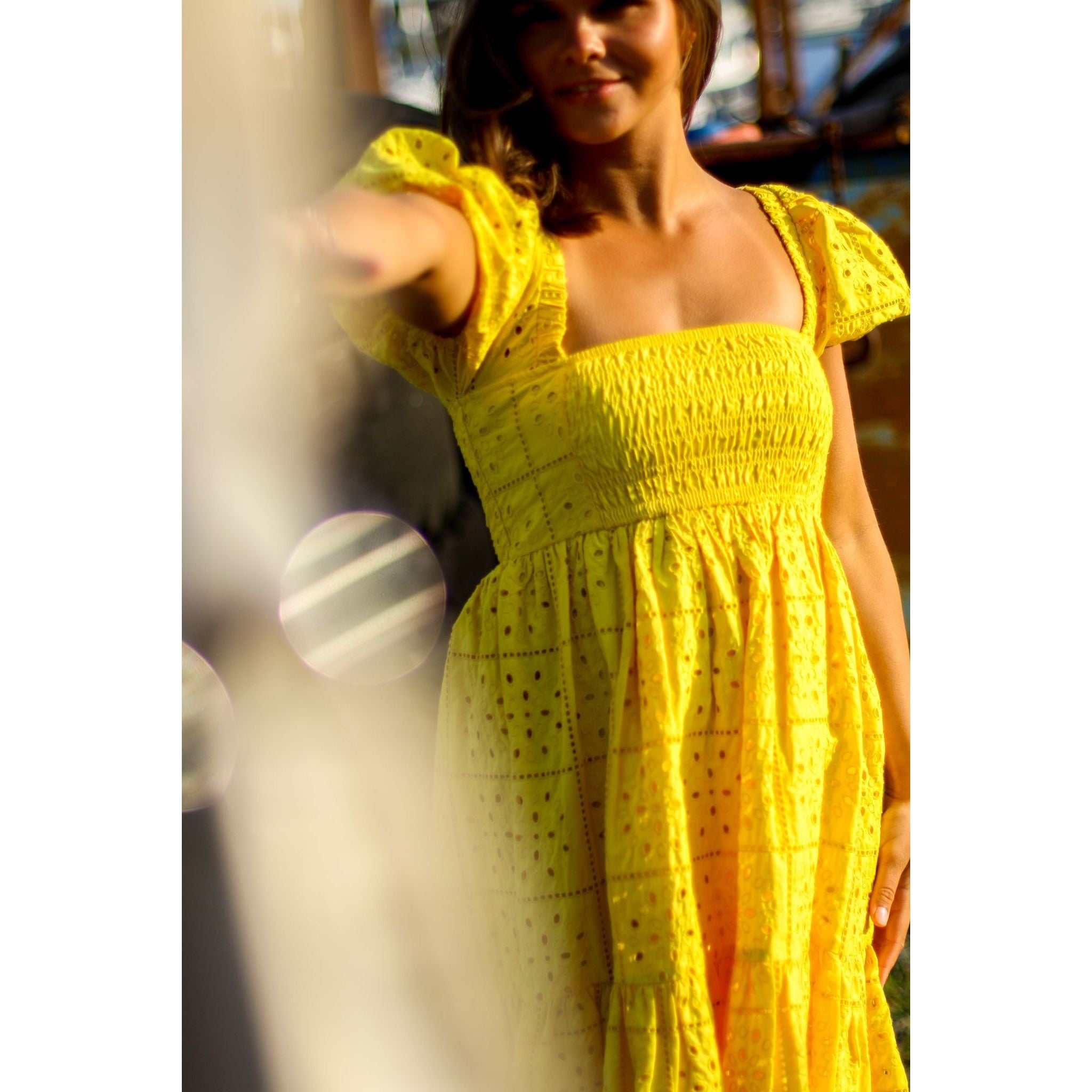 Broderie Anglaise Mini Dress