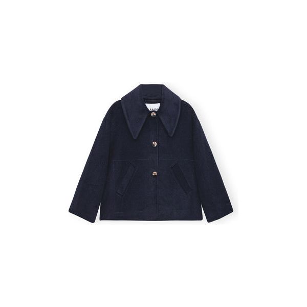 Wool Wide Collar Jacket