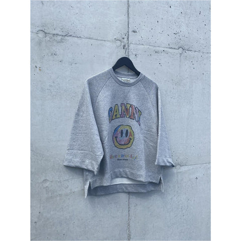 Oversized Raglan Sweatshirt Smiley