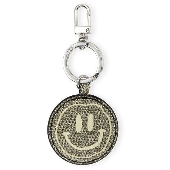 Banner Smiley Glitter Keychain