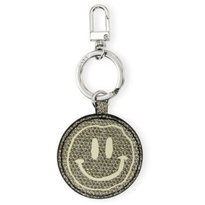 Banner Smiley Glitter Keychain