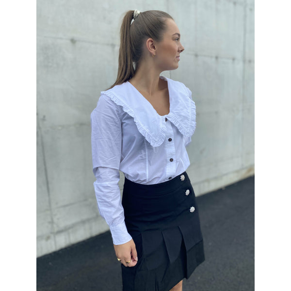 Cotton Poplin V-neck