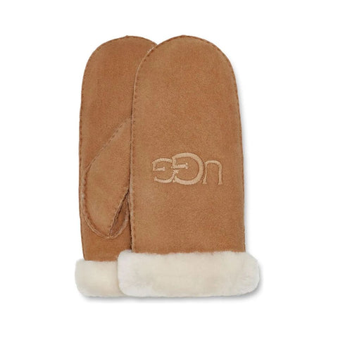 W Shearling UGG Embroider Mitten