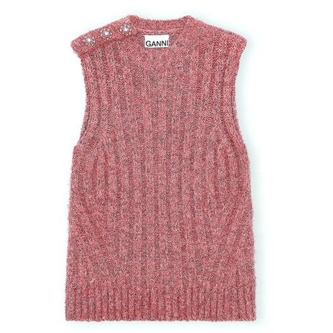 Chunky Glitter Knit Vest