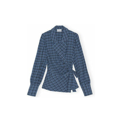 Seersucker Wrap Shirt