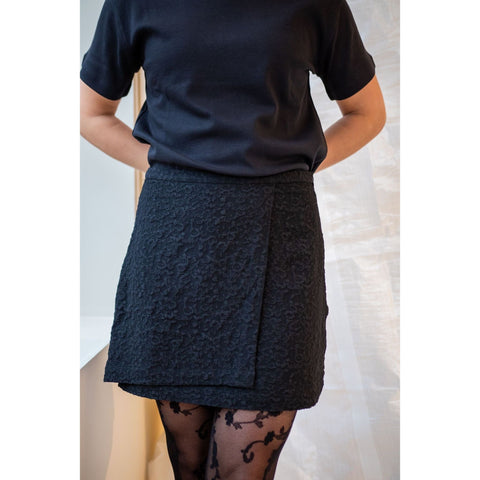 Textured Suiting Mini Skirt