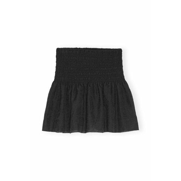 Crinkled Georgette Smock Mini Skirt