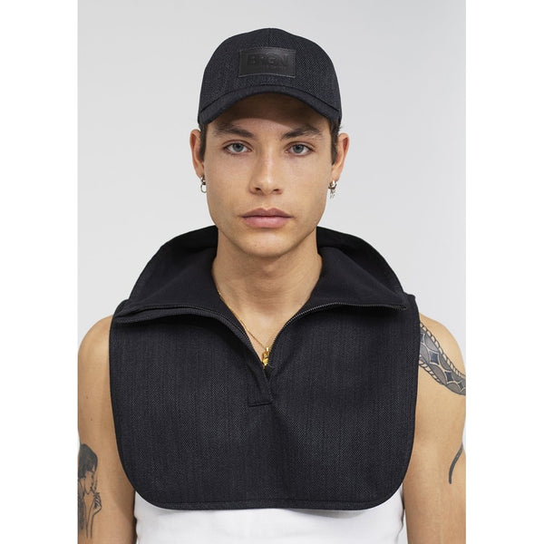 Neckvarmer Black Tweed