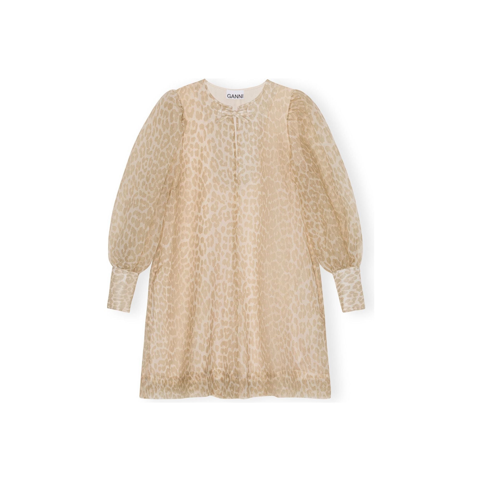 Organza A-shaped Mini Dress