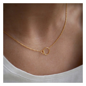 Necklace, double circle