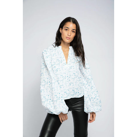 Karro Linen Blouse