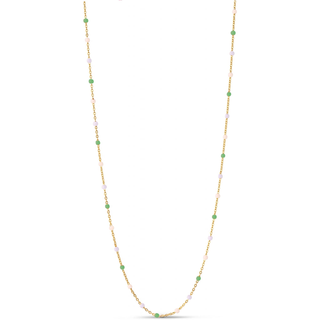 Necklace, Lola -offwhite green