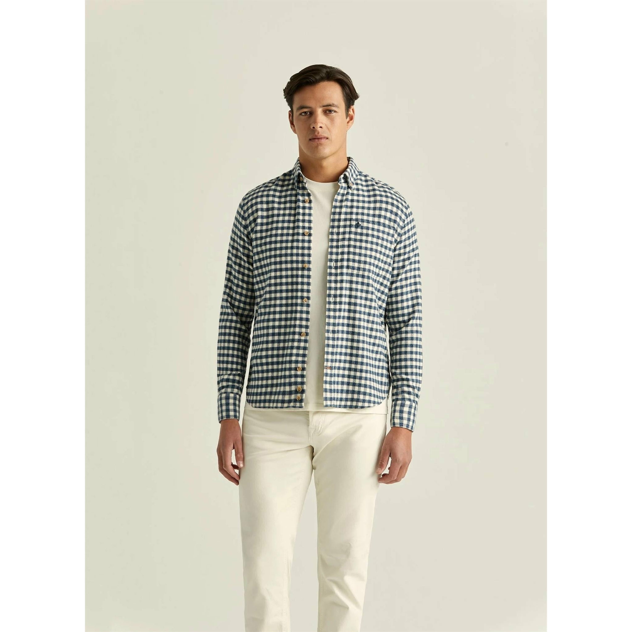 Multicheck Flannel Shirt BD Herre