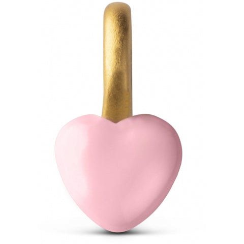 Enamel charm, heart