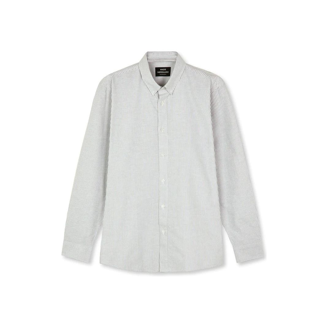 Cotton Oxford Sune Stripe Shirt BD Herre