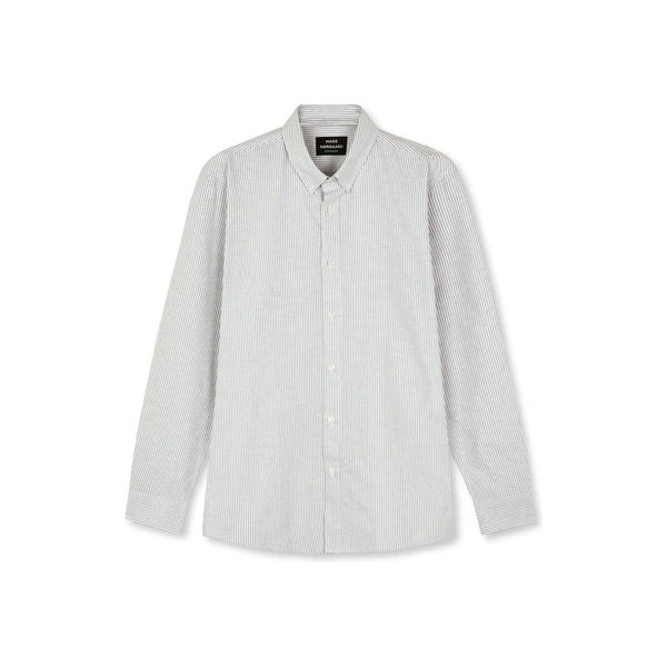 Cotton Oxford Sune Stripe Shirt BD Herre