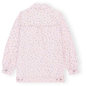 Print Denim Oversized Jacket