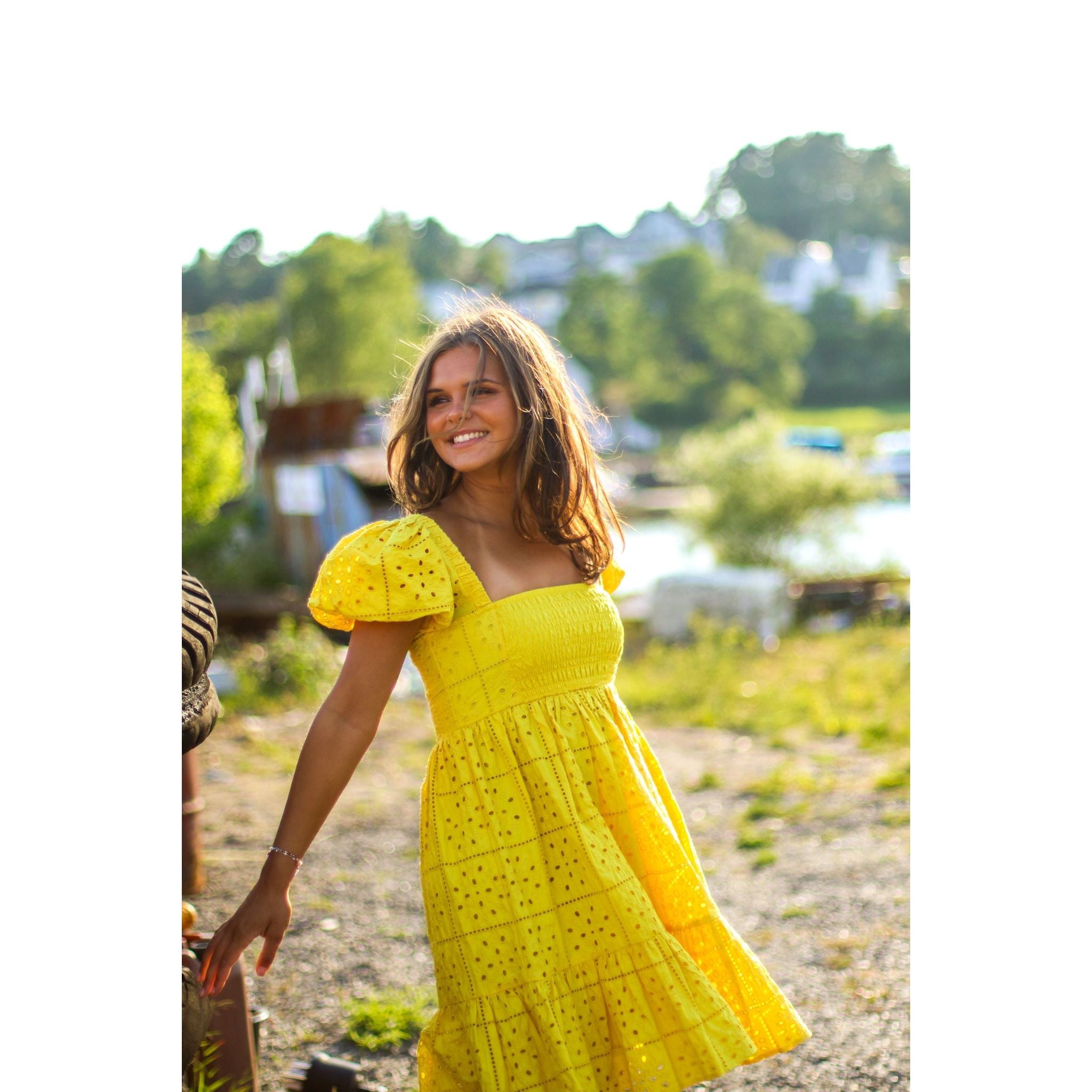 Broderie Anglaise Mini Dress