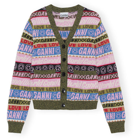 Graphic cardigan