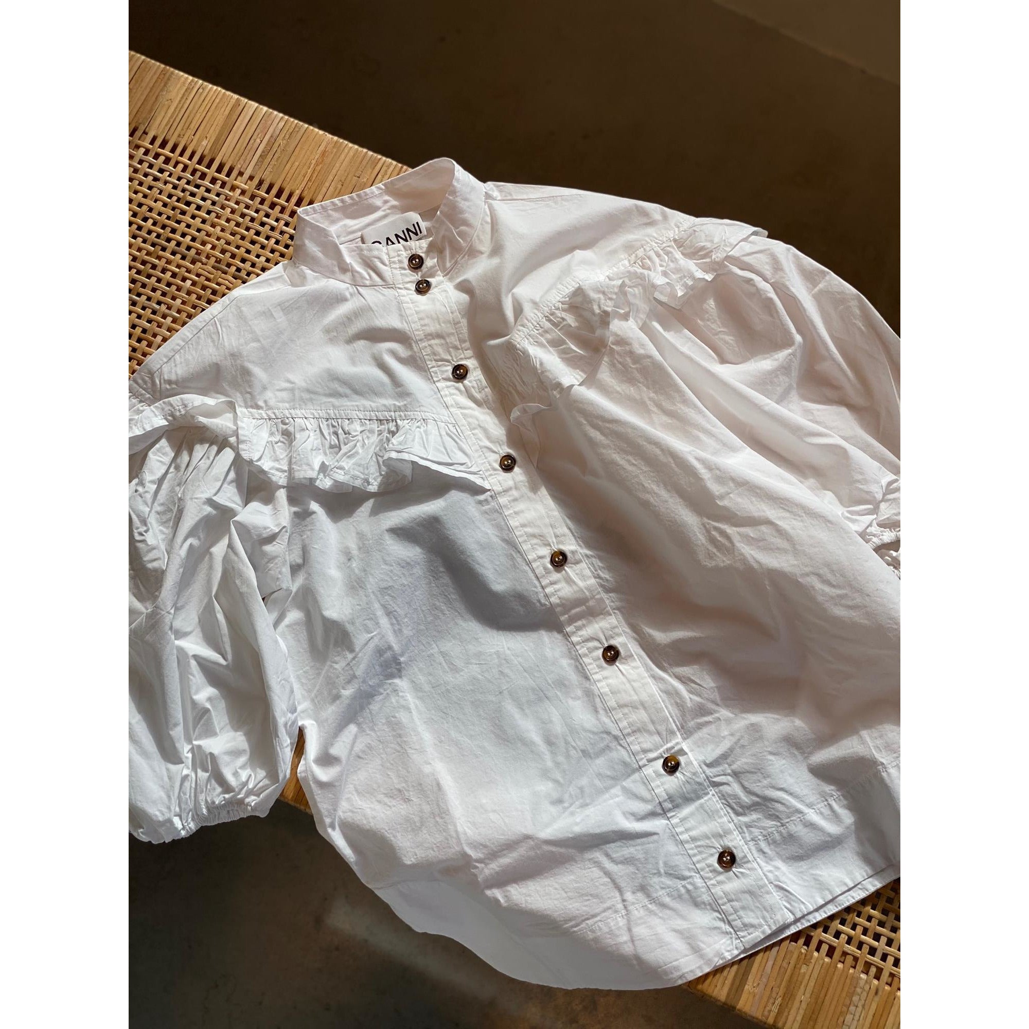 Frill Shirt Cotton Poplin