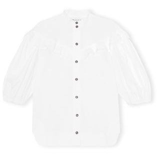Frill Shirt Cotton Poplin